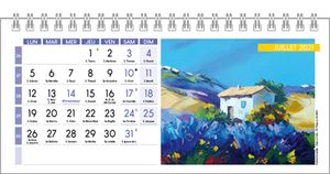 chevalet calendrier paysages et peintures 15