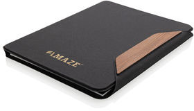 Conférencier A4 noyer & rPET AWARE™ Teri personnalisé Noir