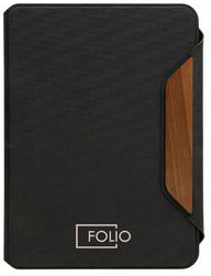 Conférencier A5 noyer & rPET AWARE™ Teri publicitaire Noir