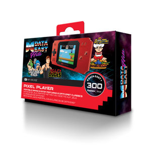 Console portable horizontale 300 jeux publicitaire | Pixel Player Rouge