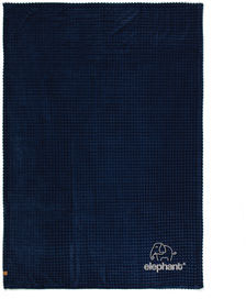 Couverture/plaid rPET GRS Branson personnalisable Bleu marine