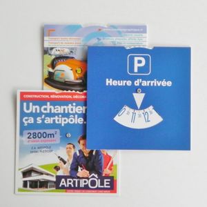 Disque de stationnement publicitaire | Statio 6