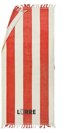 Drap de bain Valmer personnalisé Rouge