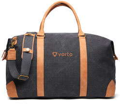 Duffle bag toile recyclée RCS Bosler publicitaire Noir