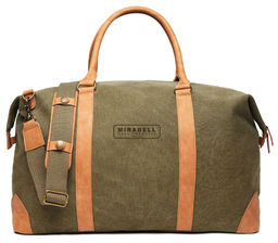 Duffle bag toile recyclée RCS Bosler publicitaire Vert