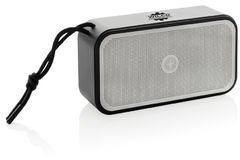 Enceinte 10W alu recyclé RCS Swiss Peak personnalisable Gris