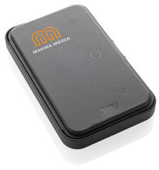 Étui de voyage + chargeur 3-en-1 PU RCS Swiss Peak personnalisable Noir