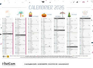 Calendrier personnalisé | Evénements 2