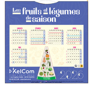 Calendrier Personnalisé | Fruits et Légumes rotatif