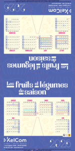 Calendrier Personnalisé | Fruits et Légumes rotatif 1