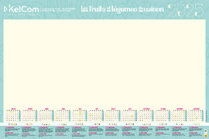 Bloc personnalise en france 240 x 410  Calendriers publicitaires paysages  blocs agrafes