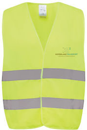 Gilet haute visibilité rPET GRS publicitaire Jaune