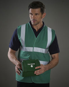 Gilet de sécurité personnalisable | Fluo 2 Color Paramedic Green