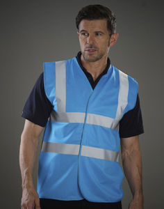 Gilet de sécurité personnalisable | Fluo 2 Color Sapphire