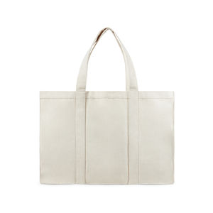 Grand tote bag en toile recyclée AWARE™ Hilo | Sac shopping publicitaire Gris