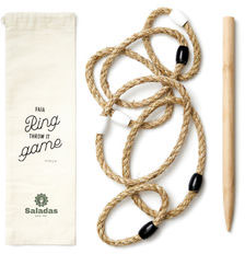 Jeu d’anneaux Faia personnalisable Marron