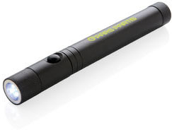 Lampe télescopique avec aimant publicitaire Noir