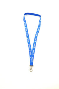 LANYARD POLYESTER SERIGRAPHIE - 15mm Bleu