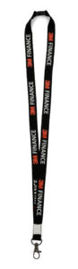 LANYARD POLYESTER SERIGRAPHIE - 15mm Noir