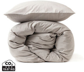 Linge de lit coton set 4 pcs Montgomery publicitaire Gris