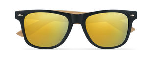 Lunettes de soleil en bambou personnalisées | California Jaune