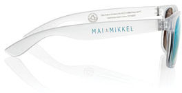 Lunettes soleil Gleam PC recyclé RCS publicitaires Blanc