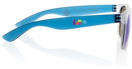 Lunettes soleil Gleam PC recyclé RCS publicitaires Bleu