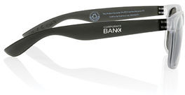 Lunettes soleil Gleam PC recyclé RCS publicitaires Noir