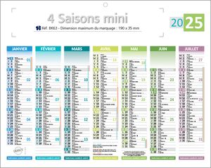 Mini Calendrier Bancaire Publicitaire