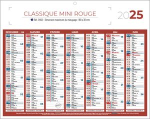 Mini calendrier publicitaire | Classique Mini 2