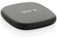 Miroir de poche plastique recyclé RCS Reflecta personnalisé Noir