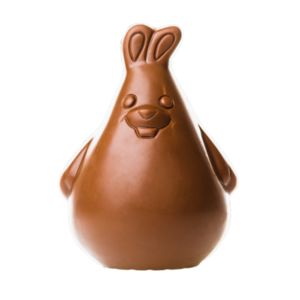 Moulage chocolat lapin publicitaire 41% bio|Bun 1