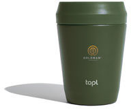 Mug 235 ml couvercle 360 acier recyclé Topl personnalisé Vert