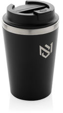 Mug 350 ml double paroi PP recyclé RCS Java entreprise Noir