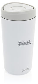 Mug 400 ml acier recyclé RCS Avira Alix personnalisé Blanc