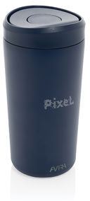 Mug 400 ml acier recyclé RCS Avira Alix personnalisé Bleu marine