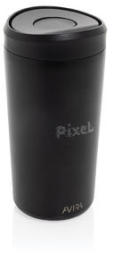 Mug 400 ml acier recyclé RCS Avira Alix personnalisé Noir