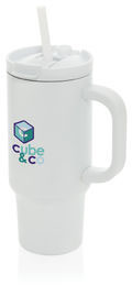 Mug 480 ml étanche inox recyclé RCS Cruiser personnalisable Blanc