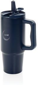 Mug 900 ml étanche inox recyclé RCS Embrace personnalisable Bleu marine