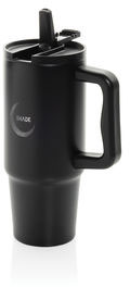 Mug 900 ml étanche inox recyclé RCS Embrace personnalisable Noir