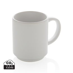 Mug en céramique empilable | Mug publicitaire Blanc