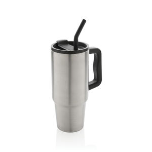 Mug Publicitaire | Mug paille acier inoxydable Argent