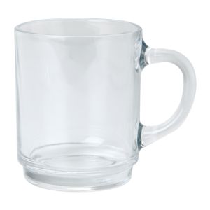 Mug publicitaire en verre trempé