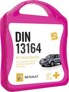 MyKit Premiers Secours Voiture | Kit publicitaire | KelCom Magenta