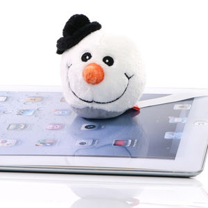 Peluche Bonhomme de Neige publicitaire 4