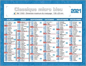 petit calendrier de banque 1