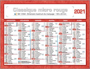petit calendrier de banque 2