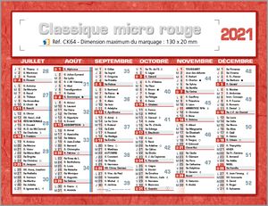 petit calendrier de banque 3