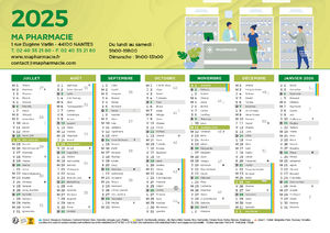 Calendrier personnalisé | Pharmacie 1