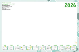 calendrier Sous-mains | Pharmacie